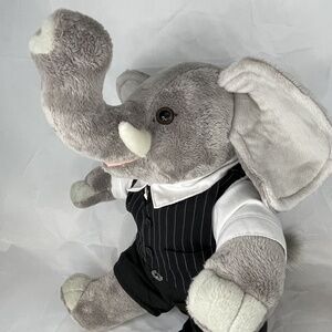 Build a Bear Workshop 16" Elephant Gray Stuffed Animal Zoo Plush Retired BAB Toy